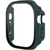 Matné pouzdro s tvrzeným sklem pro Apple Watch Ultra 49mm - tmavě zelené