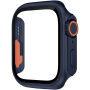 Pouzdro ve stylu Watch Ultra s tvrzeným sklem pro Apple Watch 40mm - tmavě modré