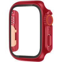 Pouzdro ve stylu Watch Ultra s tvrzeným sklem pro Apple Watch 40mm - červené