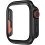 Pouzdro ve stylu Watch Ultra s tvrzeným sklem pro Apple Watch 41mm - černé