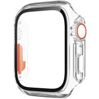 Pouzdro ve stylu Watch Ultra s tvrzeným sklem pro Apple Watch 44mm - čiré