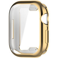 Metalické pouzdro z měkkého plastu s ochranou displeje pro Apple Watch 42mm (Series 10 / 11) - zlaté