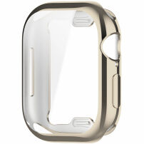 Metalické pouzdro z měkkého plastu s ochranou displeje pro Apple Watch 42mm (Series 10 / 11) - starlight
