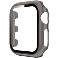 Transparentní pouzdro s tvrzeným sklem pro Apple Watch 42mm - šedé