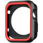 Ochranné silikonové pouzdro pro Apple Watch 38mm - černočervené