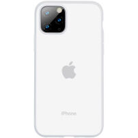 Baseus silikonový transparentní kryt pro iPhone 11 Pro Max - bílý