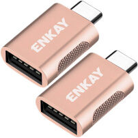 ENKAY ENK-AT131 datová redukce - USB-A na USB-C - 2 ks - růžovozlatá