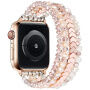 xDfind korálkový řemínek pro Apple Watch 42mm / 41mm / 40mm / 38mm - růžovozlatý