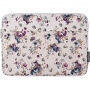Brašna s retro vzorem květin pro iPad do 11" / MacBook do 12" - béžová