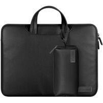 Brašna s taštičkou na příslušenství a popruhem pro iPad do 13" / MacBook do 14" - černá