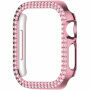 xDfind metalické pouzdro posázené kamínky pro Apple Watch 41mm - růžové
