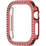 xDfind metalické pouzdro posázené kamínky pro Apple Watch 41mm - červené