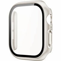 xDfind metalické pouzdro s tvrzeným sklem pro Apple Watch 42mm (Series 10 / 11) - starlight