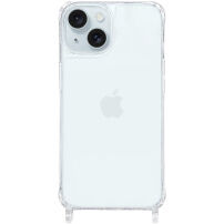 Transparentní kryt s úchyty pro šňůrku pro iPhone 15 Plus - čirý