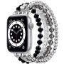 xDfind korálkový řemínek pro Apple Watch 42mm / 41mm / 40mm / 38mm - černostříbrný
