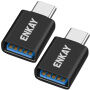 ENKAY ENK-AT134 nabíjecí a datová redukce - USB-A na USB-C - 2 ks - černá