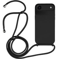 Silikonový kryt se šňůrkou pro iPhone Air - černý