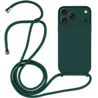 Silikonový kryt se šňůrkou pro iPhone 17 Pro Max - petrolejový
