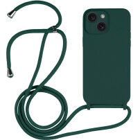 Silikonový kryt se šňůrkou pro iPhone 14 - petrolejový