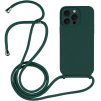 Silikonový kryt se šňůrkou pro iPhone 14 Pro Max - petrolejový