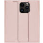 DUX DUCIS Skin Pro flipové pouzdro pro iPhone 14 Pro - růžovozlaté