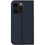 DUX DUCIS Skin Pro flipové pouzdro pro iPhone 14 Pro Max - tmavě modré