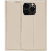 DUX DUCIS Skin Pro flipové pouzdro pro iPhone 14 Pro Max - zlaté