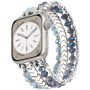 xDfind korálkový řemínek pro Apple Watch 42mm / 41mm / 40mm / 38mm - modrostříbrný