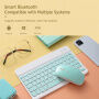 Bezdrátová Bluetooth klávesnice - růžová