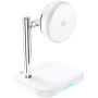 C69 Qi2 2v1 magnetický bezdrátový stojánek pro iPhone / AirPods - 25W - bílý