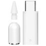 AhaStyle WE41 sada náhradního hrotu, magnetické krytky konektoru a nabíjecí redukce pro Apple Pencil 1. generace - bílá