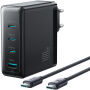 JOYROOM JR-TG11 GaN sada adaptéru s porty 3x USB-C / USB-A a kabelu USB-C na USB-C - 100W - 2 m - černá