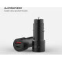 FIXED autonabíječka s porty USB-C / USB-A - 63W - černá