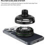 FIXED MagCool 2 magnetický držák do auta do ventilační mřížky s bezdrátovým nabíjením pro iPhone - černý