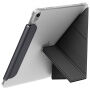UNIQ Camden Lite pouzdro s origami stojánkem a prostorem na Apple Pencil pro iPad 10,9" (2022) / 11" (2025) - tmavě šedé