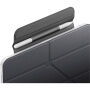 UNIQ Camden Lite pouzdro s origami stojánkem a prostorem na Apple Pencil pro iPad 10,9" (2022) / 11" (2025) - tmavě šedé