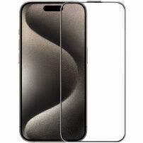 Rurihai tvrzené antireflexní 2.5D sklo s černým rámečkem pro iPhone 15 Pro Max