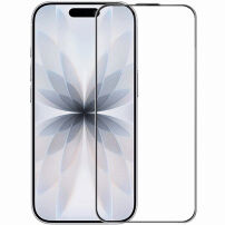 Rurihai tvrzené antireflexní 2.5D sklo s černým rámečkem pro iPhone 16 Pro / 17