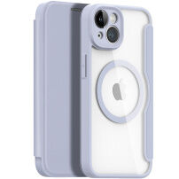 DUX DUCIS Skin X flipové pouzdro s MagSafe pro iPhone 14 - modrošedé