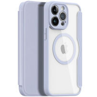 DUX DUCIS Skin X flipové pouzdro s MagSafe pro iPhone 14 Pro - modrošedé