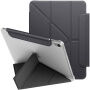 UNIQ Camden Lite pouzdro s origami stojánkem a prostorem na Apple Pencil pro iPad 10,9" (2022) / 11" (2025) - tmavě šedé