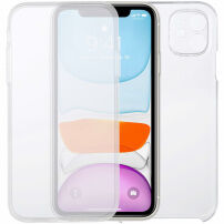 Dvoudílné pouzdro na přední i zadní stranu pro iPhone 11 - čiré