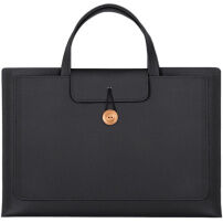 Elegantní brašna se zapínáním na knoflík pro iPad do 13" / MacBook do 14" - černá