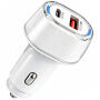 P78 autonabíječka s porty USB-C / USB-A - 55W - bílá