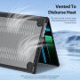 DUX DUCIS LCGM Series lesklý transparentní kryt pro MacBook Pro 16" (A2485 / A2780 / A2991 / A3186 / A3403 / A3428 / A3429) - černý