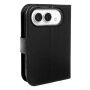 Flipové pouzdro z PU kůže pro iPhone Duo - černé