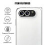 Tvrzené sklo s rámečkem k ochraně čoček zadního fotoaparátu pro iPhone Duo - černé