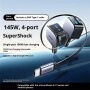 UGREEN EC604 sada autonabíječky s porty 2x USB-C / USB-A a výsuvného kabelu USB-C - 145W - 70 cm - šedá