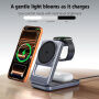Q29 Qi2.2 3v1 skládací magnetický bezdrátový stojánek pro iPhone / Apple Watch / AirPods - 25W - bílý
