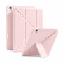 XDcase Y-fold pouzdro s origami stojánkem a prostorem na Apple Pencil pro iPad 10,9" (2022) / 11" (2025) - růžové